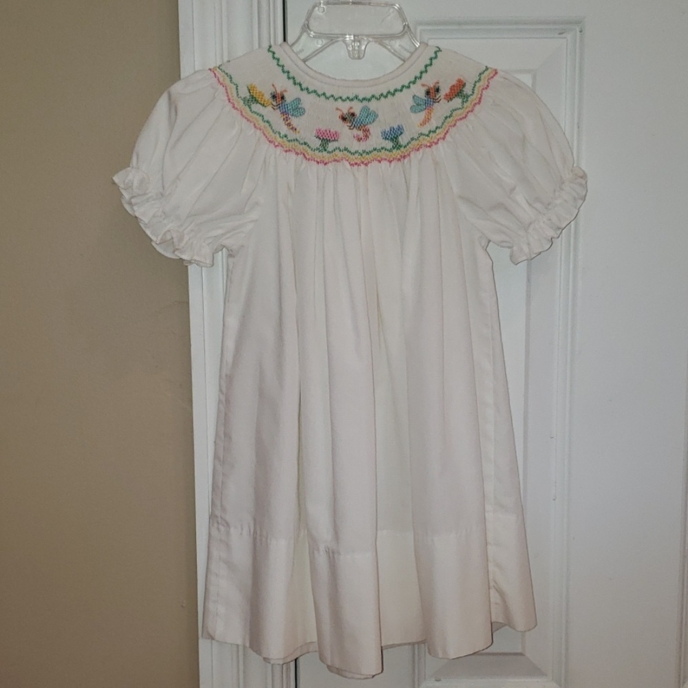 Rosalina white bishop dragonfly dress 12m